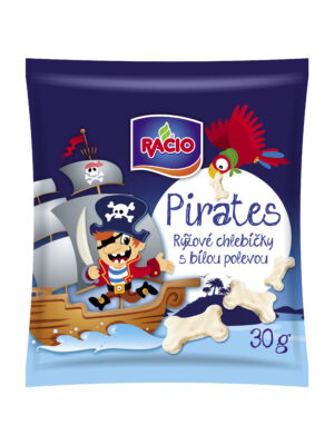 RACIO Pirates rýžové chlebíčky s bílou polevou 30 g
